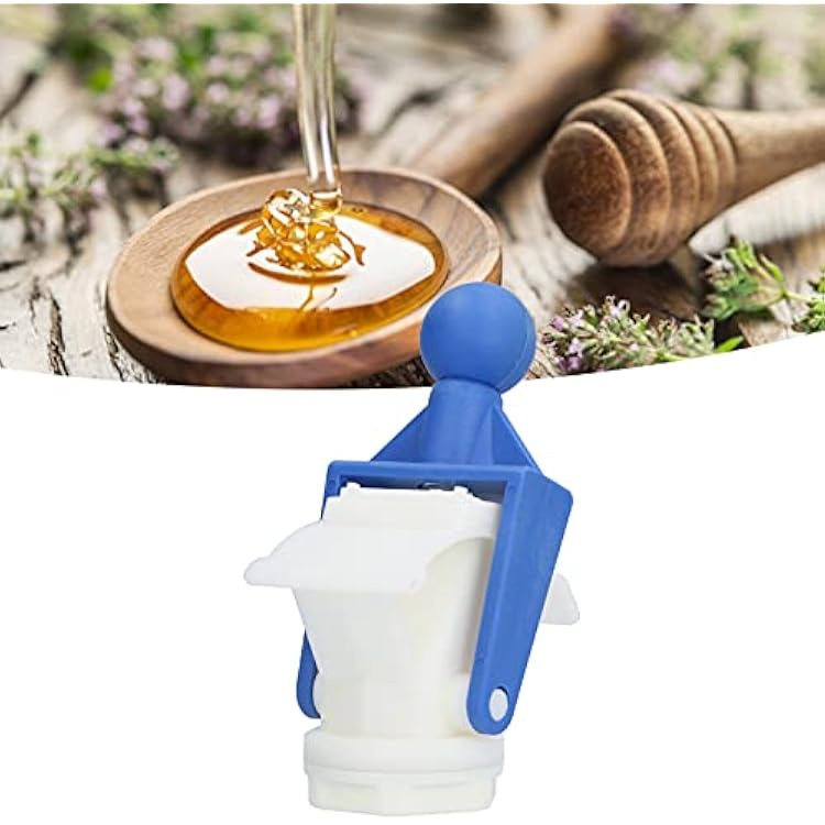 Honey Extractor Valve, Plastic Honey Gate Valve with Screwdriver Honey Extractor Accessory Beekeeping Supplies