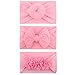 Produktbild Huhu833 Baby Stirnbänder, 3 Stücke Cute Baby Kleinkind Infant Bowknot Stirnband Stretch Turban Haarband Headwear Zubehör (H)
