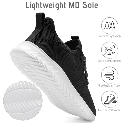 Image of Mens Running Shoes Tennis Shoes Walking Gym Sneakers Lightweight Non Slip Mesh Casual Workout Sneakers