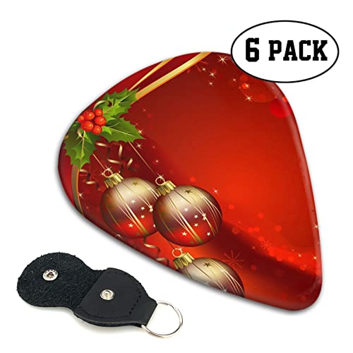Christmas Red Lantern Lot de 6 médiators pour guitare acoustique, guitare électrique, basse, ukulélé – fin, moyen et… - Les Beatles, Paul McCartney, John Lennon, RIngo Starr, George Harrison Christmas Red Lantern Lot de 6 médiators pour guitare acoustique, guitare électrique, basse, ukulélé – fin, moyen et… – Image 3