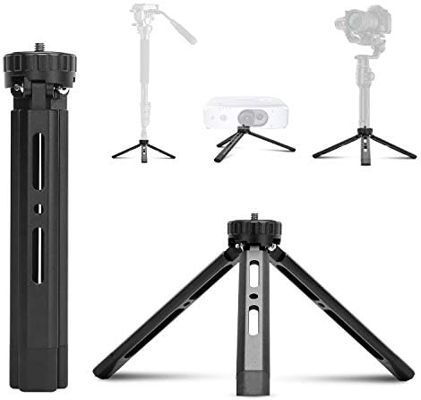 EaxanPic Aluminum Mini Tripod,Desktop Tabletop Stand Tripod for Zhiyun Smooth Q/4, Crane Plus/2, Osmo Mobile, Ronin-S, Vimble 2,Gimbal Handle Grip Stabilizer Tripod