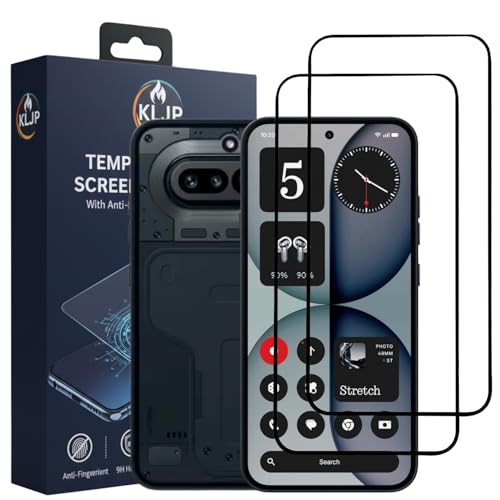 Image of Gorilla Tempered Glass For Nothing 4A With Installation Kit | Edge to Edge Coverage | Black (Pack Of 2)