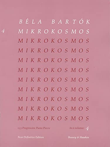 Mikrokosmos Volume 4 (Pink) (Mikrokosmos (Boosey & Hawkes))