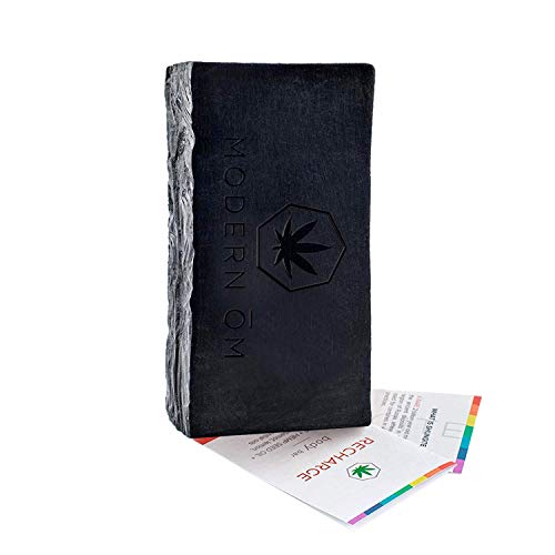 3 Pack, Modern ŌM Shungite Recharge Soap Bar with Hemp Seed Oil All Skin Types, Organic Cleanser for Face, Hands, Body