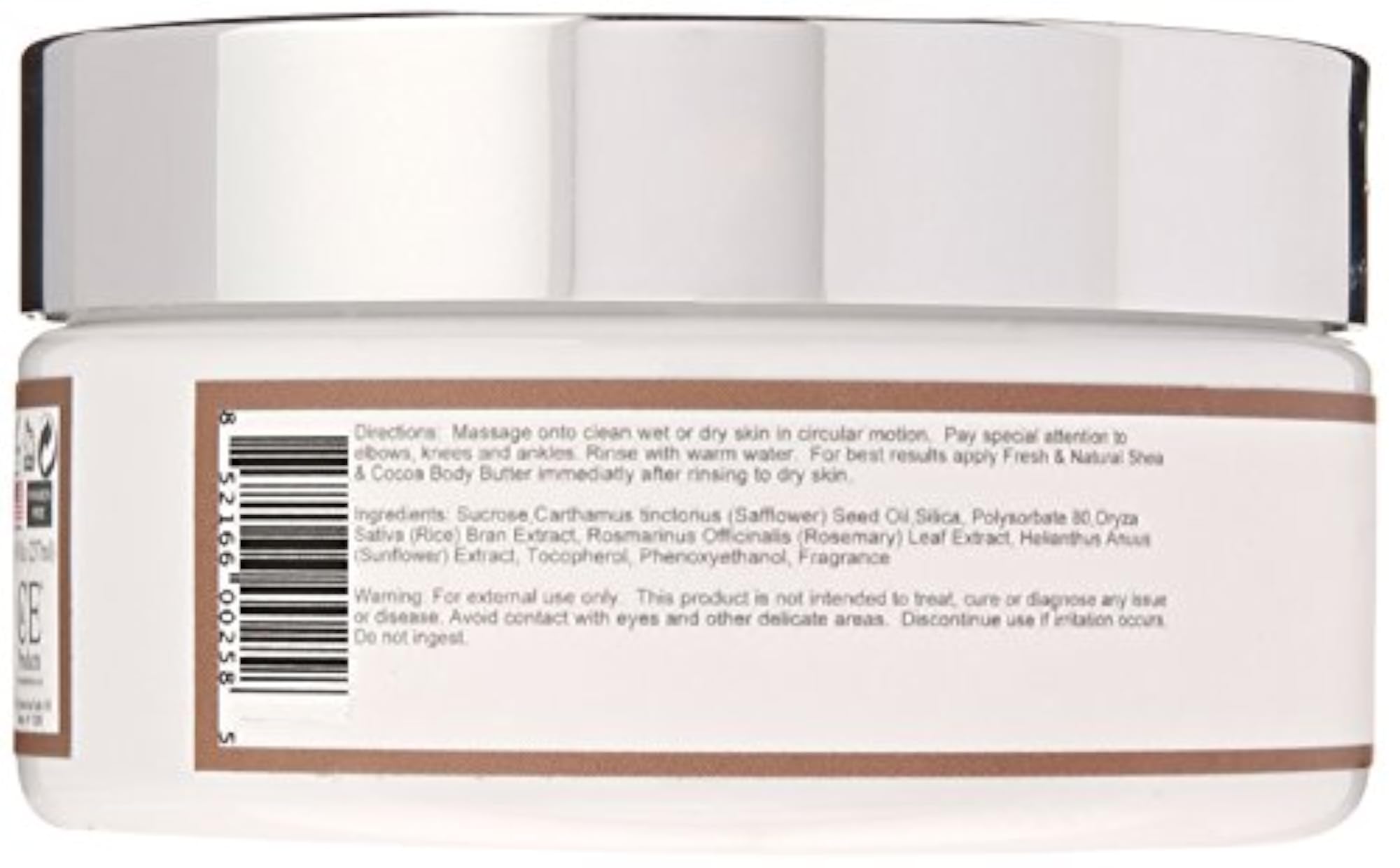 Coconut Vanilla Sugar Scrub, 8 Ounce