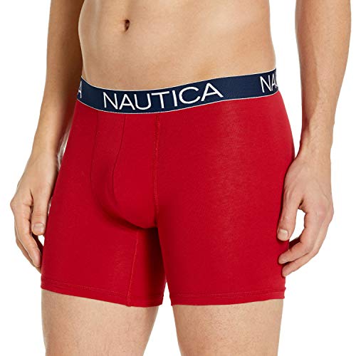 Nautica mens 3-pack Classic Underwear Cotton Stretch Boxer Brief2