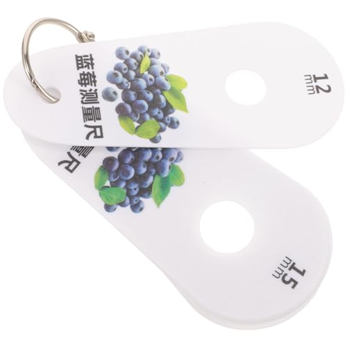 SUPVOX Blueberry Diameter Ruler 1 Set Fruit Measuring Tool Blueberry Accessory Crochet Gauge