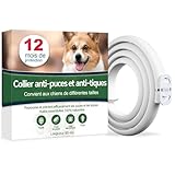 Collier Anti Puces pour Chien, 12 Mois De Protection Efficace, Collier Anti...