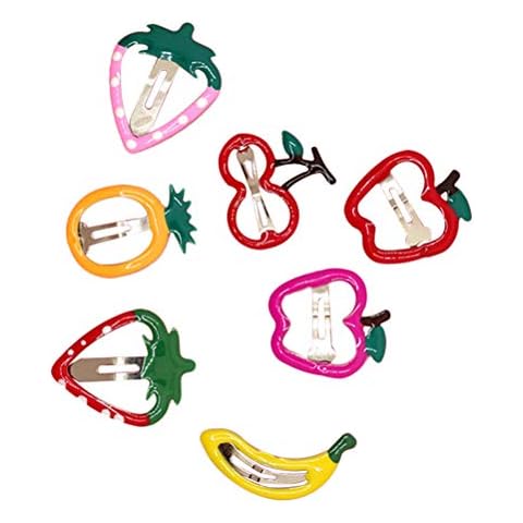 Lurrose 14pcs Hair Clip for Kids with Fruit Shape Hair Barrette for Girls Cover