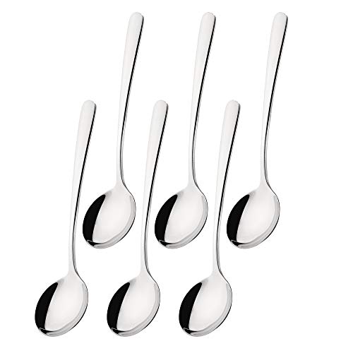 FOXAS Kit de 6 Cucchiai di Acciaio Inox 19 CM