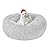 Calming Dog Cat Donut Bed - Fluffy Plush Puppy Kitten Cuddler Round Bed, Warm and Soft Pet Cosy Anti Anxiety Beds with Non-Slip Bottom and Washable (M 19.7in, Grey)
