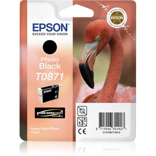 Epson T0871 cartouche noire photo UltraChrome Hi-Gloss2 pour l'impression de photos