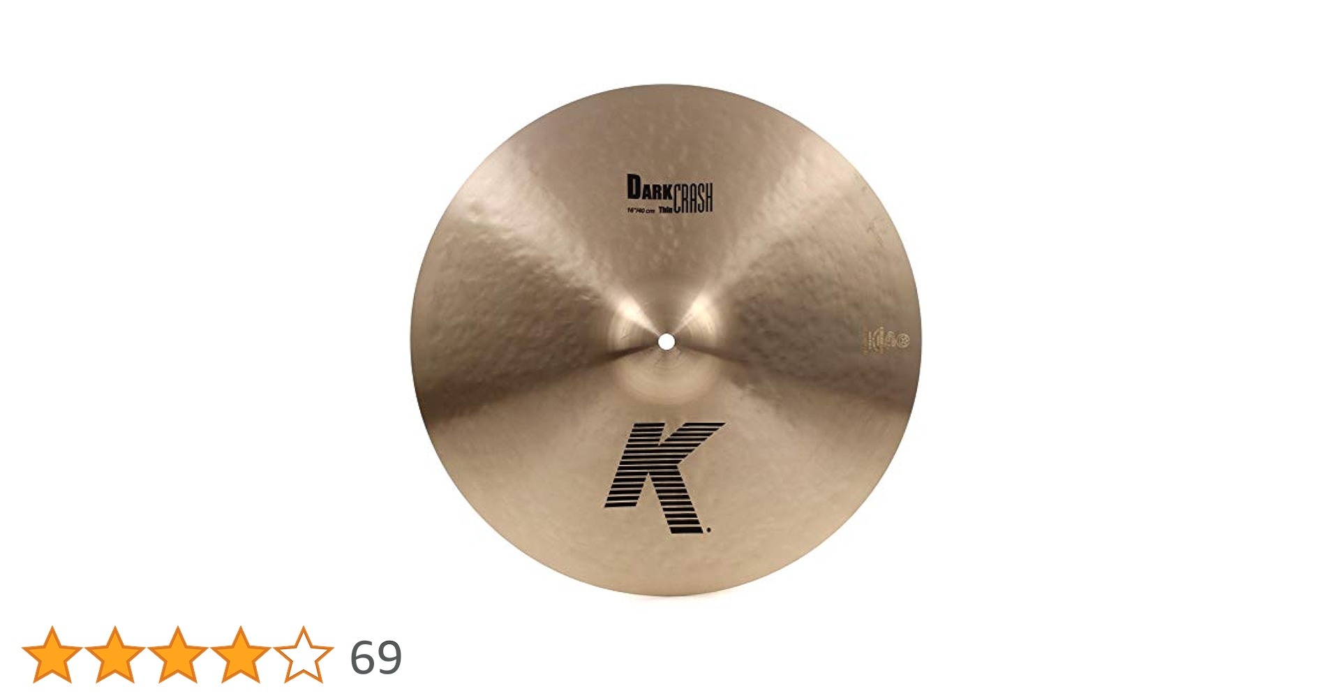 パーカッション・打楽器 ZILDJIAN K DARK THIN CRASH 17 17