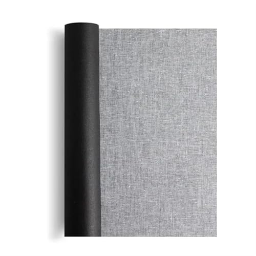 Rollo de lona pintura Color negro artista Gesso Triple imprimación algodón 58cm, rollo en blanco al óleo negra Para Proyectos De Arte(10m long)