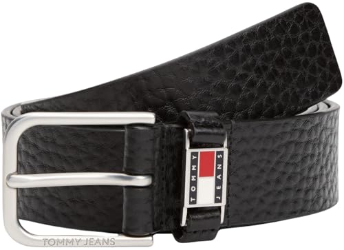 Tommy Jeans Herren TJM Scanton 3.5 AM0AM13417 Fester Gürtel, Schwarz (Black Texture), 100, Schwarz (schwarze Textur), 33 EU – Ansicht 1