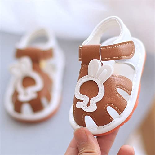 Baby Infant First Walking Sandals Little Boys Girls Closed-Toe Anti-Slip Rubber Soft Sole Lightweight Outdoor Shoes4