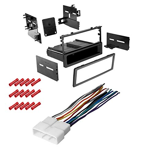 CACHÉ KIT991 Bundle with Car Stereo Installation Kit for Honda Accord 1990 – 1997 in Dash Mounting Kit, Harness for Single Din Radio Receivers (3 Item)