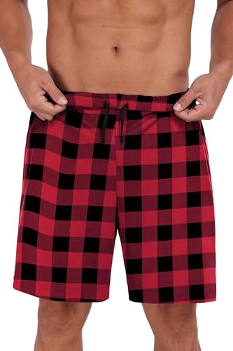 Image of Mens Pajamas Set Lightweight Summer Pjs Sleepwear Soft Comfy Short Sleeve Loungewear With Pocket (S-4X)