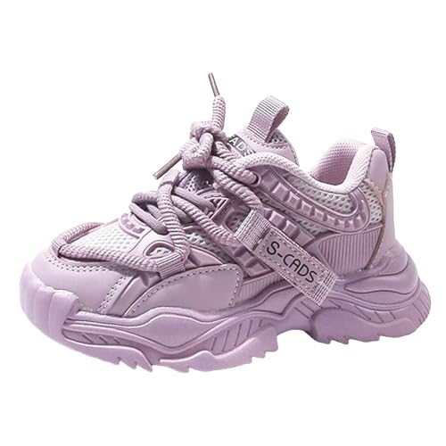 IWIHMIV Kids Tennis Shoes Girls Sneakers Running Shoes Athletic Sports Shoes Lightweight Breathable Casual Walking Sneakers