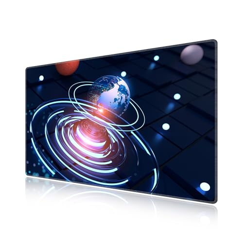 Grand tapis de souris de table LL-COEUR Astre 60x40cm pour clavier d'ordinateur