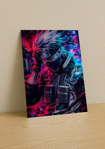 Image of NIJUKA Anime Printed Metal sheet Poster For Home And Room Decoration | For Anime Art Fans Boys And Girls (Kakshi kamui)