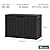 YITAHOME Outdoor Storage Box, 45 Gallon Waterproof Resin Deck Box, Lockable Organizer for Patio, Poolside, Deck, Cushions, Throw Pillows, Garden Tools, Black