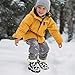 Suhoaziia Black Cow Print Kids Girls Boys Winter Warm Boots Plush Fur Snow Boots Cold Weather Walking Casual Winter Shoes Insulated Sneakers for Little Kids Fall Fashion Outfits
