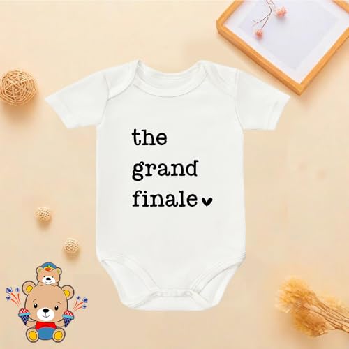 The Grand Finale Bodysuit, Baby Announcement Rompers, Coming Soon Clothing, Infant Short-Sleeve Outfits 0-24 Month2