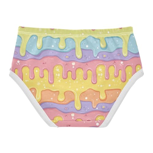 Wusikd Colorful Ice Creams Girls' Underwear Cotton Girls Briefs Soft Toddler Underwear 2T2