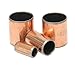 SF-1 Composite Copper self-lubricating Oil-Free Bushing, Size 15x17x18mm, 10 Pieces per Pack. Medium-Length Structure, Suitable for Small Industrial Machinery Transmission Components
