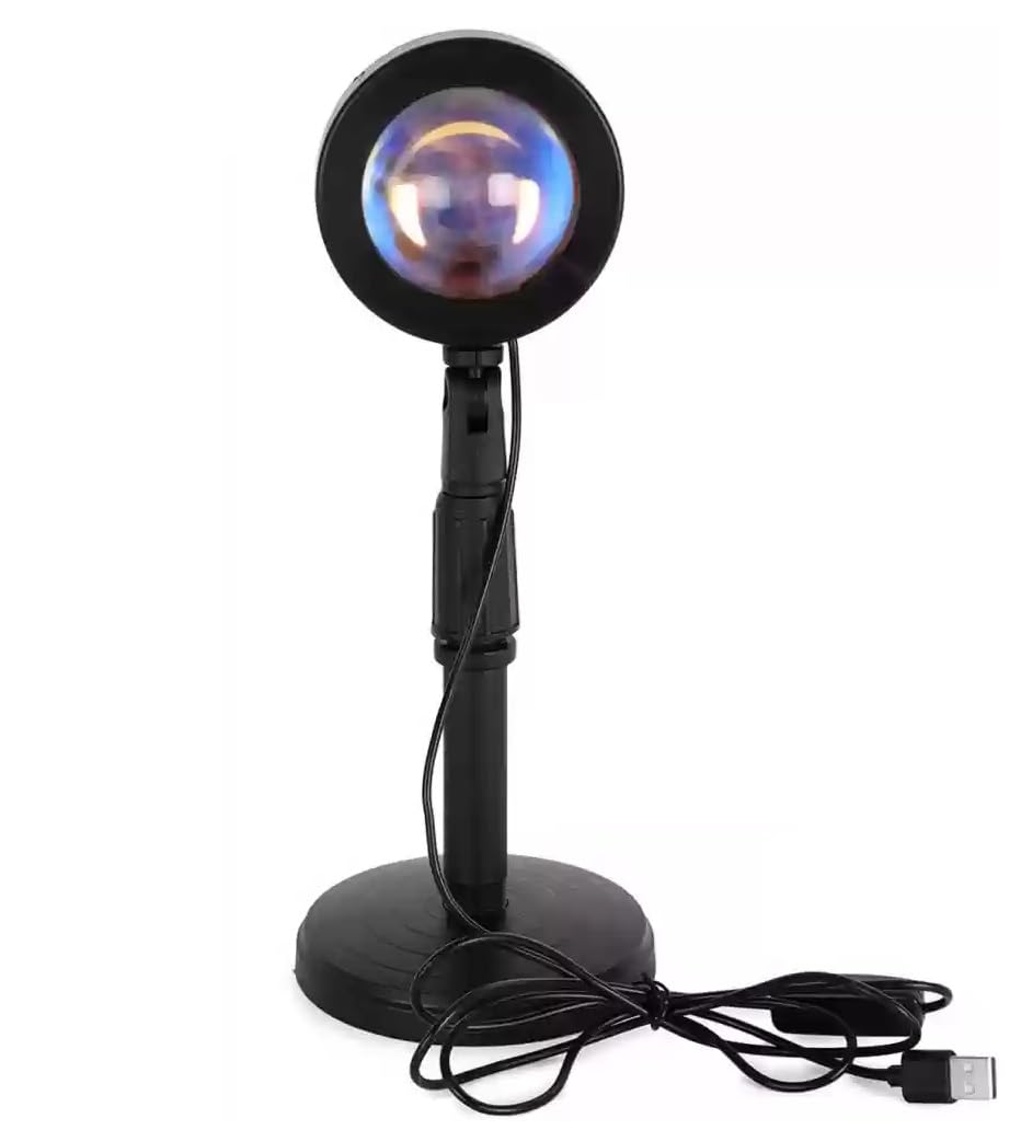 ZAUKY 1PCS Colorfull Sunset Lamp, LED Sun Projection Night Light (Multicolor)