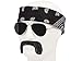 Produktbild Alsino Karneval Set (Kv-207) Biker Bandit Kostüm Accessoire mit Pilotenbrille Schnurrbart und Bandana Schwarz