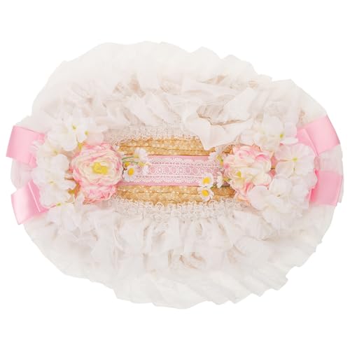 Chapeau Lolita rotin femme anti-UV à larges bords souples VANZACK pour le soleil