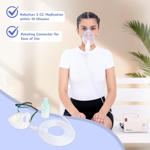 Image of Romsons Aero Mist Nebulizer Cup & Mask Set With Air Tube, Medicine Chamber & Masks for Child (10 Pieces)