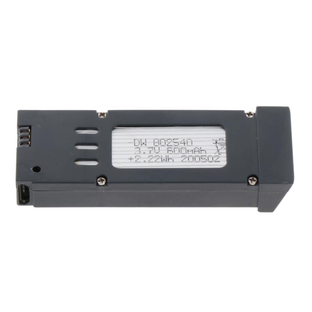 Bateria o dużej pojemności 3,7 V do dronów E525/E58/E68 RC - wskaźnik szybkiego ładowania - części zamienne do quadcoptera RC - długi czas F - czarny + szary, E58