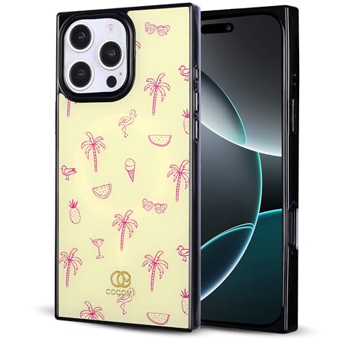 Image of COCOMII Rectangle for iPhone 16 Pro Max Case, Flamingo Paradise