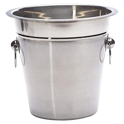 axentia Champagnerkühler matt-glänzend in Silber, Sektkühler aus Edelstahl, Weinkühler mit praktischen Griffen und Abgießrand, Maße: ca. Ø 22 x H 20,5 cm 9 axentia Champagnerkühler matt-glänzend in Silber, Sektkühler aus Edelstahl, Weinkühler mit praktischen Griffen und Abgießrand, Maße: ca. Ø 22 x H 20,5 cm