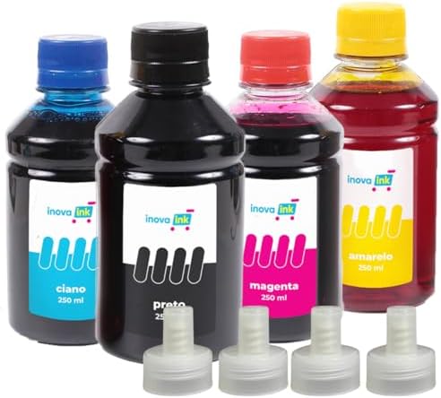 Kit 4 Tintas Para Impressora L4260 250ml Inova Ink