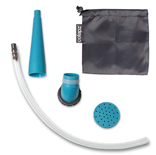 Colapz - Contenedor de agua plegable 2 en 1  Portabicicletas  Cubo para caravana  Dispensador de agua con grifo, 5. Kit de regadera y ducha AZUL, 5. Blue Watering Can Parts