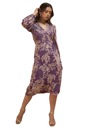 Image of Rare Women Casual Pink Colour Midi Floral Dress
