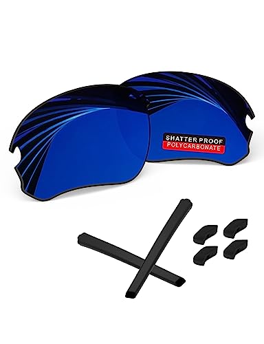 Image of PRO+ Polycarbonate Replacement Lenses & Rubber Kits /Nose Pads for Oakley Flak Series Sunglasses