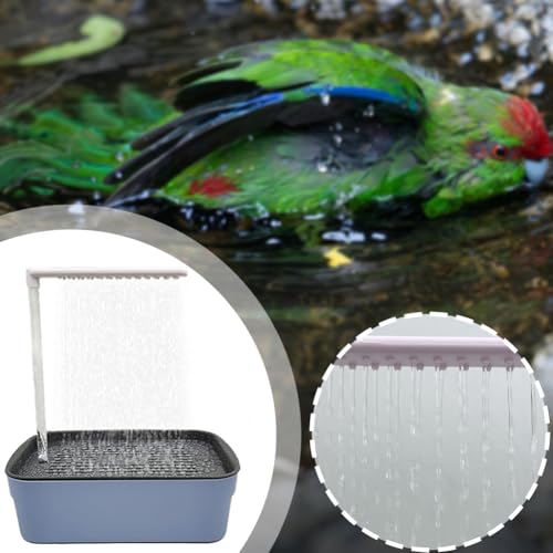 Hyunlai Baignoire automatique pour oiseaux montée sur cage avec circulation de l'eau – Douche autonettoyante pour perruches, calopsittes et petites perruches – Installation sans outil – vue 6