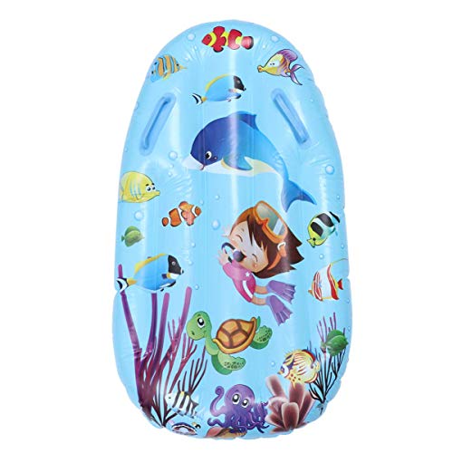 SGerste - Tabla de surf hinchable para niños con doble asa para piscina, playa, surf, juguetes, color azul