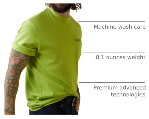Image of ARIAT Men's Rebar Cotton Strong Logo Short Sleeve T-Shirt