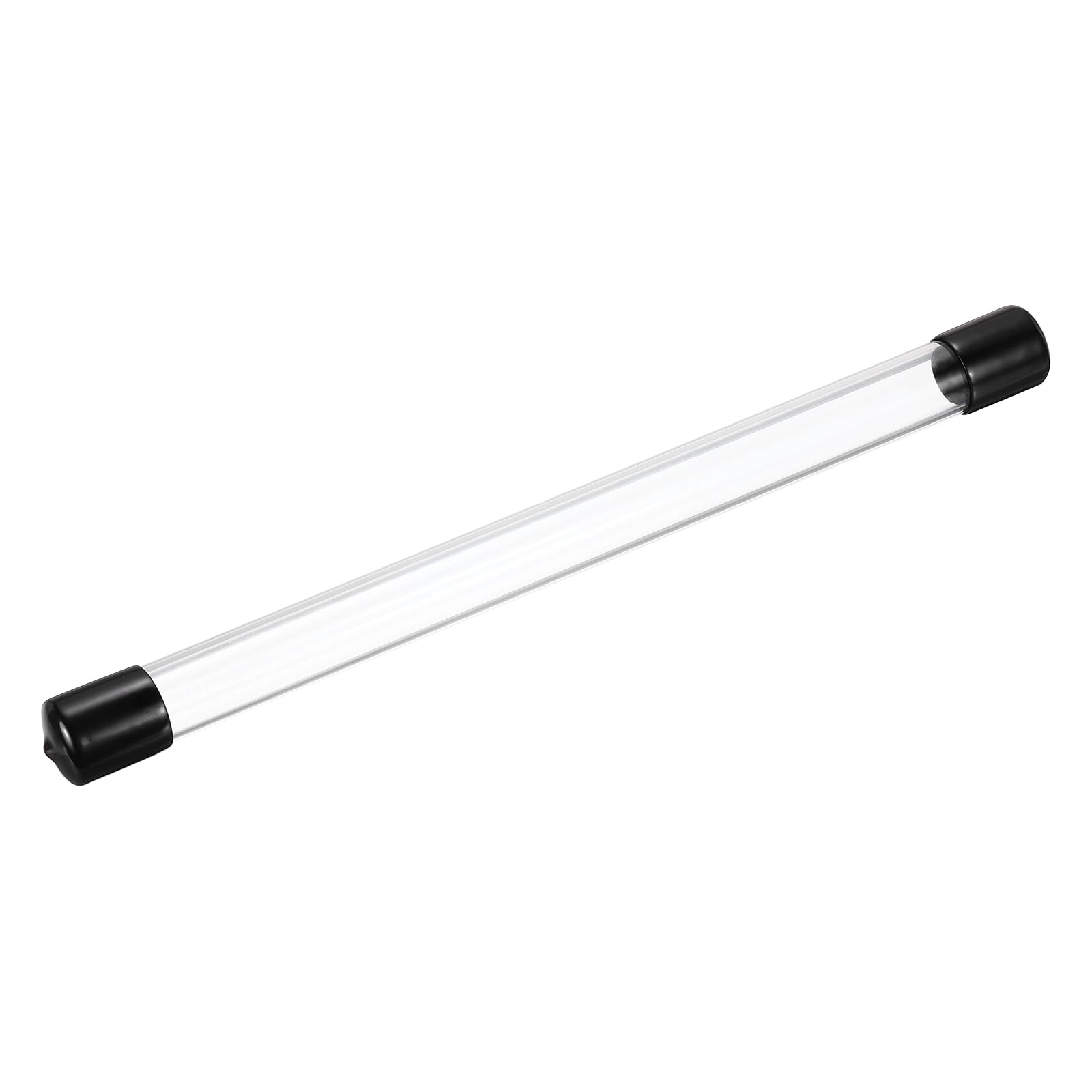 MECCANIXITY Clear Storage Tube 18x22mm Small Plastic Round Tubing with Caps Rigid Bottle Container 300mm/12 Inch for Item Stored