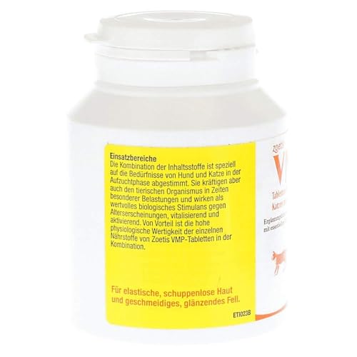 Zoetis VMP Tabletten | 3er Pack | 3 x 50 Tabletten | Für Hunde und Katzen | Ergänzungsfuttermittel mit Proteinen und Mineralstoffen | Für säugende und tragende Muttertiere