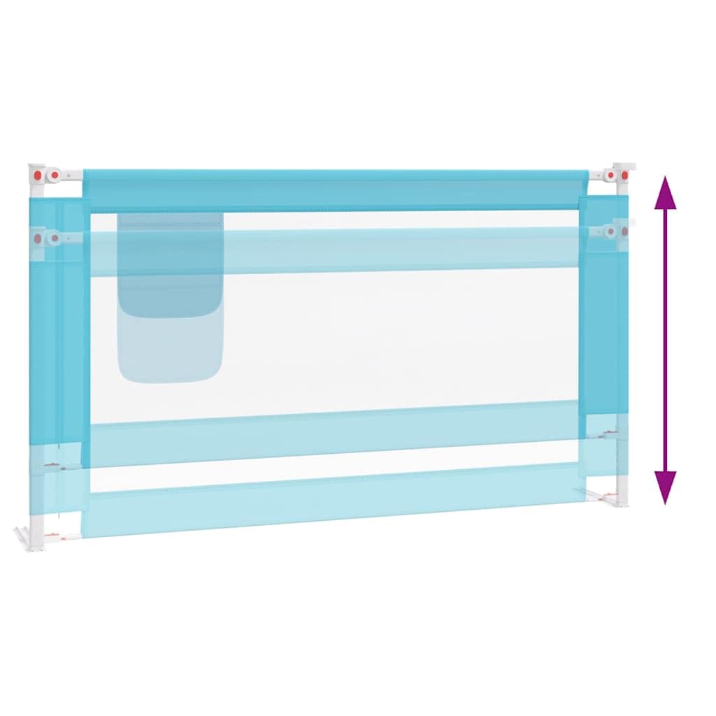 Generisch Kleinkind-Bettschutzgitter Blau 150x25 cm Stoff,Baby & Kleinkind,Babysicherheit,Baby-Bettschutzgitter,10211