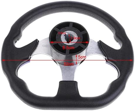 JicSuXi 3X Universal Flat Bottom 320MM Sport Steering Wheel, 320mm - 3