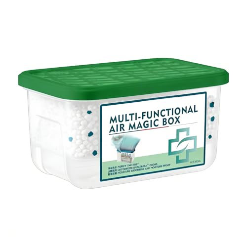 Dust Removal Magic Box - Caja de purificación de aire interior, desodorante para habitación de succión, purificación de aire, funda mágica para eliminar el polvo, colección de polvo automático