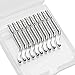 Acrux7 Metal Deburring Blades Set, 10 Pack, Blade Length 47 mm, High Speed Steel (Containing Cobalt for Strong Cutting), Suit for Stainless Steel Burr Removing